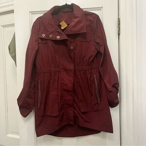 Ali Ro Burgundy Rain Jacket